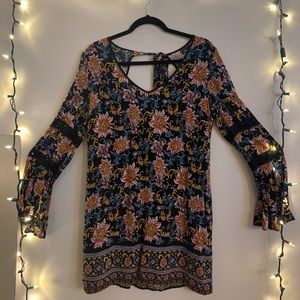 Printed Flower Dress